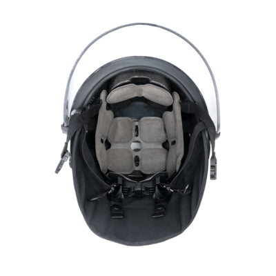 BUSCH - Ballistic 9mm Riot Helmet, ARC-2E w/ short rail, 5mm Visor & Enhanced Neck Protector