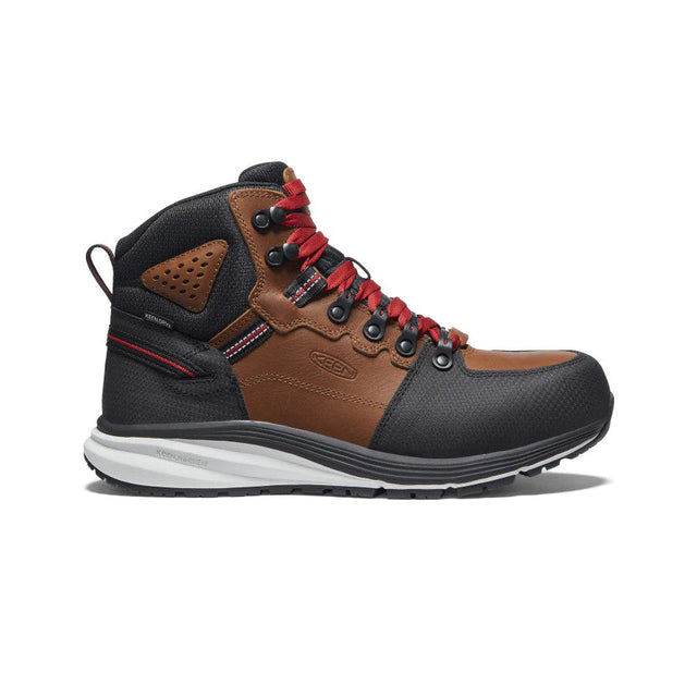 Keen Men's CSA Red Hook Mid Waterproof - Carbon-fiber toe 15% lighter than steel for lightweight protection.