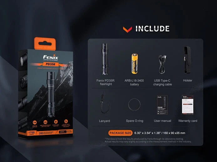 Fenix PD35R LED flashlight