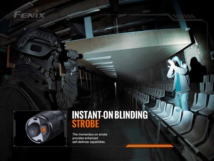 Fenix Rechargeable Dual Rear-Switch Multipurpose Tactical Flashlight + T5 tactical pen