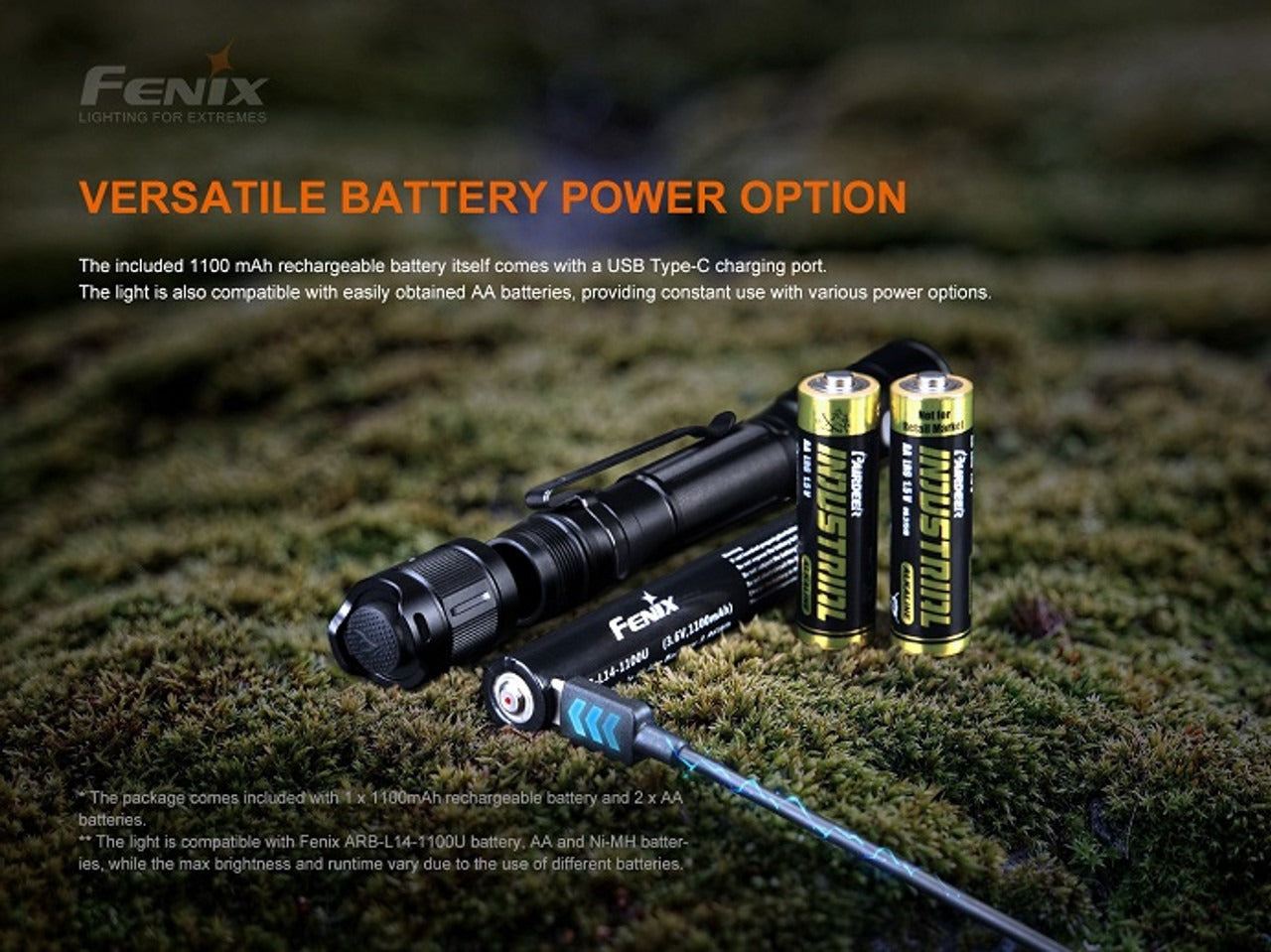 Fenix LD22 V2.0 Rechargeable Flashlight 800 Lumens
