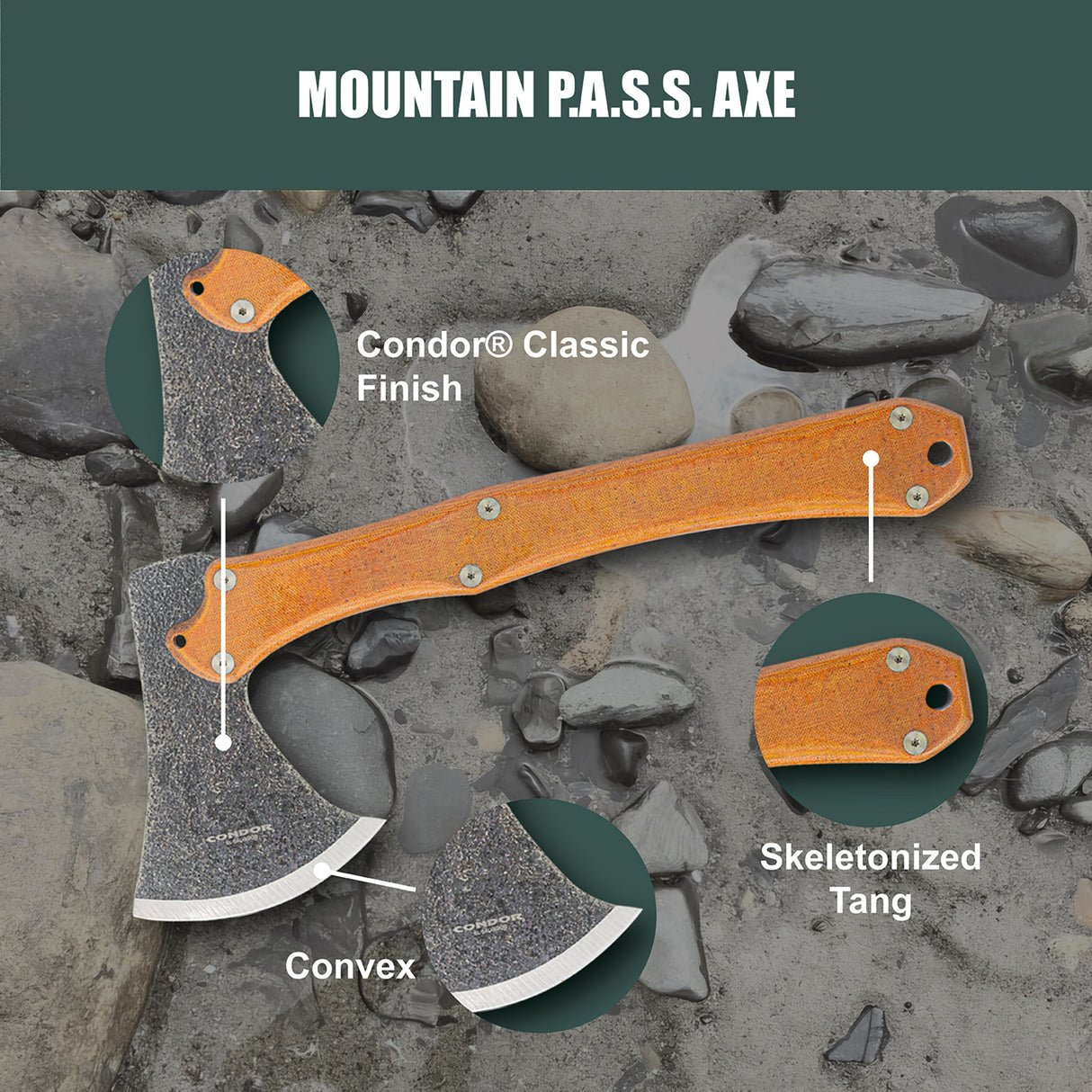 Condor Tool & Knife - Mountain P.A.S.S. Axe