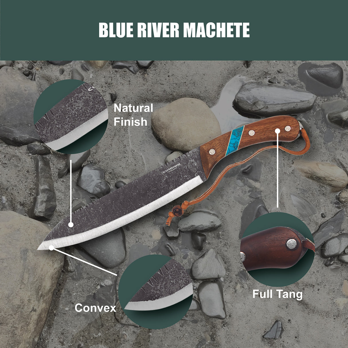 Condor Tool & Knife - Blue River Machete