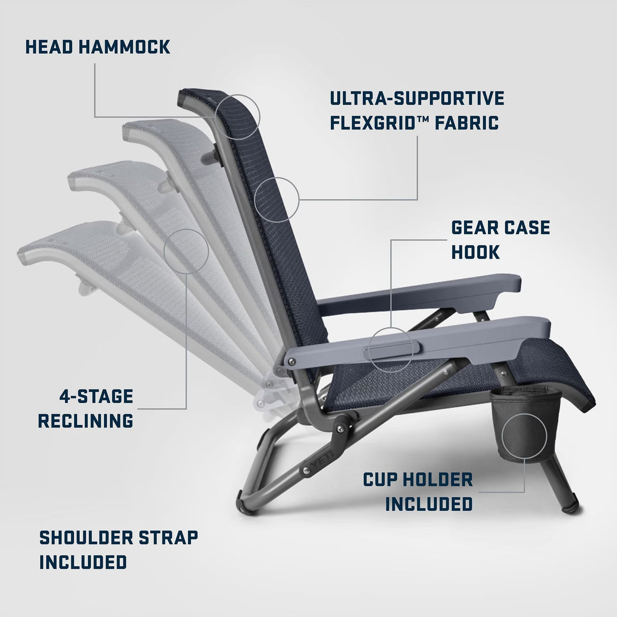 YETI - Hondo Beach Chair - Navy