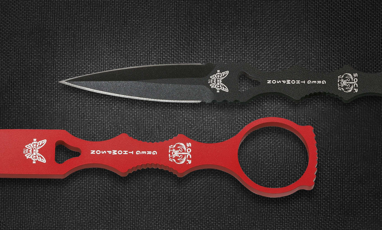 Benchmade SOCP Dagger - COMBO - Fixed Blade - Trainer - Sheath