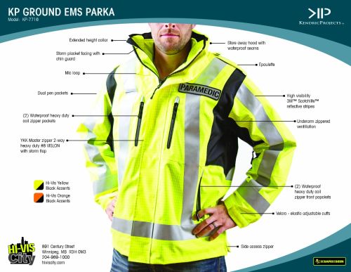 Kendric Mens Ems Hi-Vis Insulated Outer Jacket