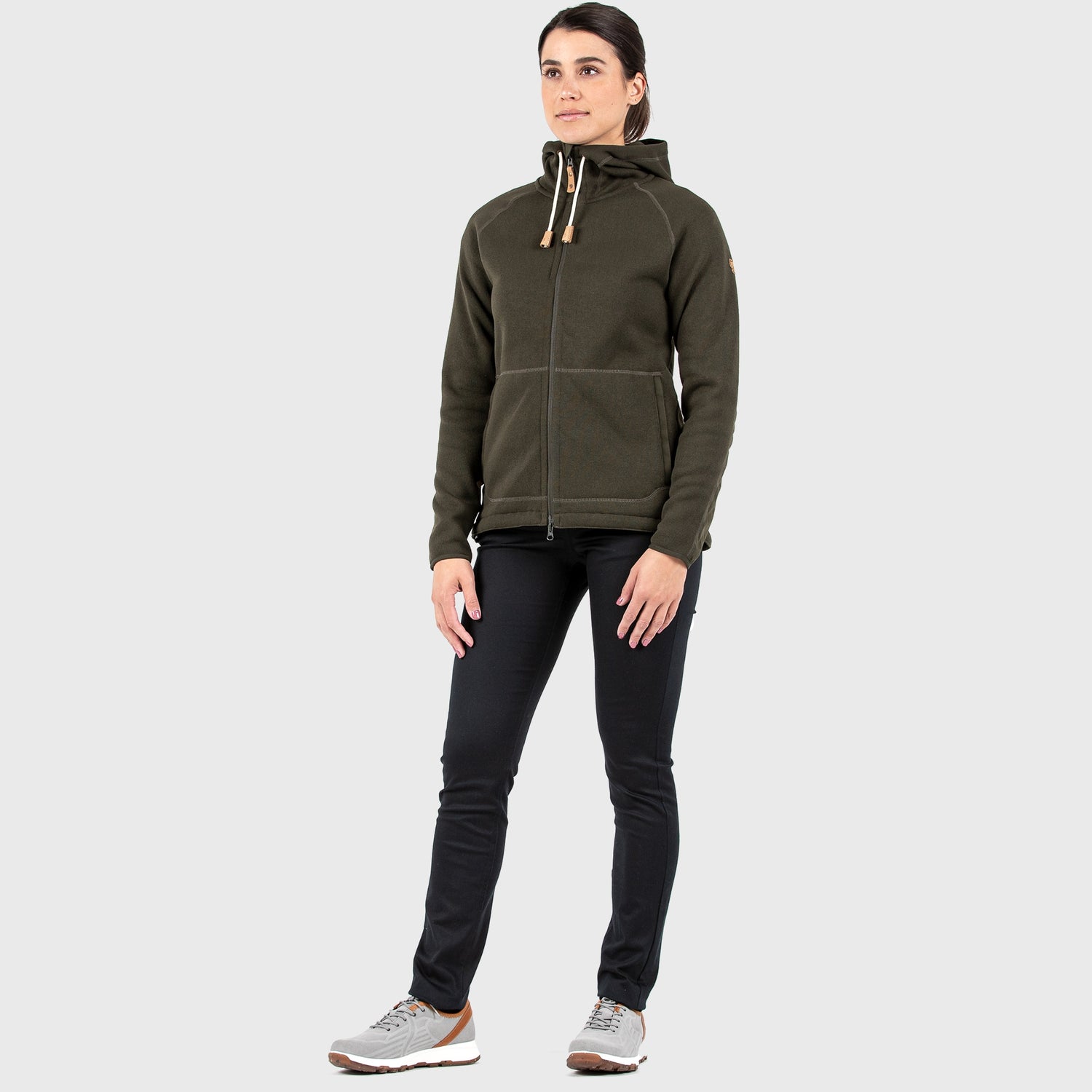 Women's Fjällräven Abisko Grid Fleece Hoodie W