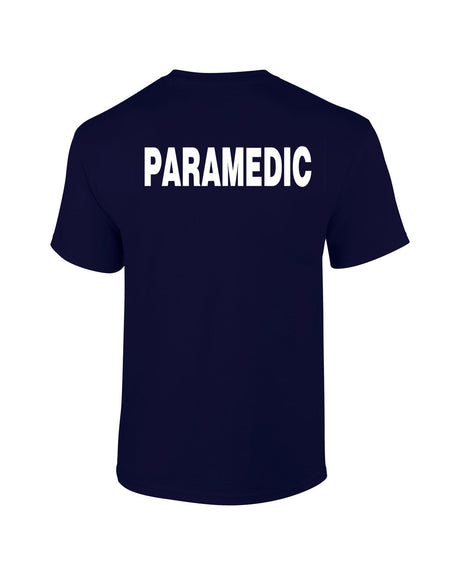 Paramedic T-Shirt Dark Navy w/ White Text