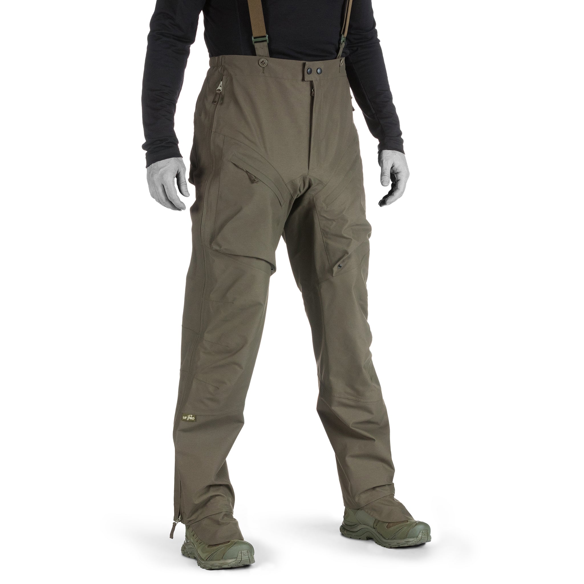 Monsoon XT Tactical Rain Pants - Reliable Rain Protection for Tactical Operators Brown Grey / 2XL