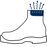 HAIX® Protective Boot - CROSSTECH® liner protects against chemical and biological hazards.